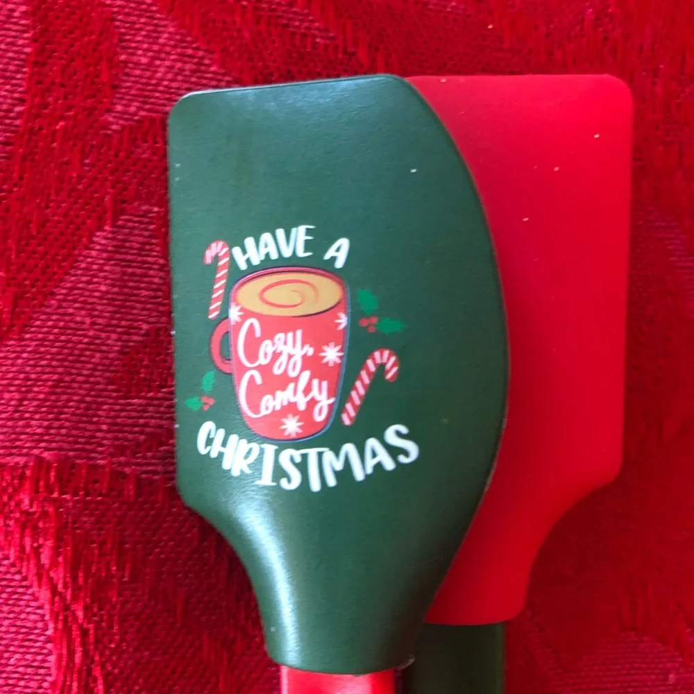 🌵3/$15 Pack of 2 mini Christmas silicone spatulas (see description)